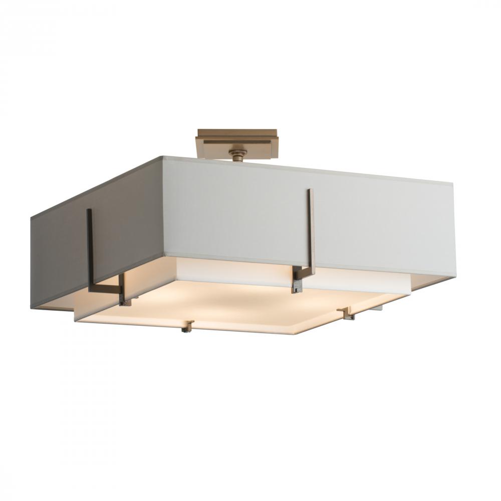 Exos Square Double Shade Semi-Flush