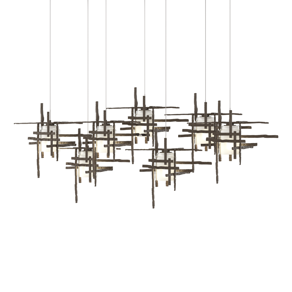 Tura 7-Light Frosted Glass Pendant