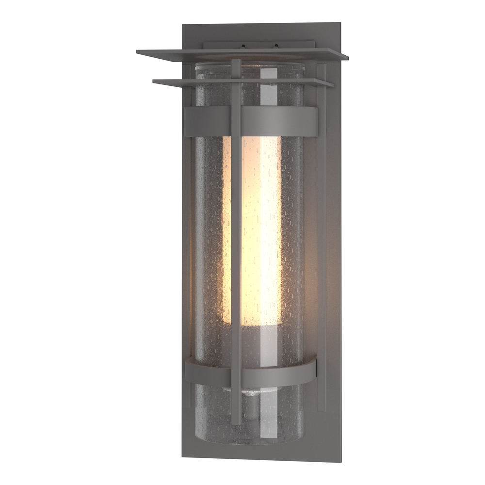 Torch with Top Plate Large Outdoor Sconce