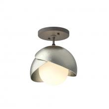 Hubbardton Forge 121377-SKT-20-85-GG0711 - Brooklyn 1-Light Double Shade Semi-Flush