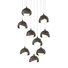 Hubbardton Forge 131105-SKT-LONG-20-07-GG0711 - Brooklyn 9-Light Double Shade Pendant