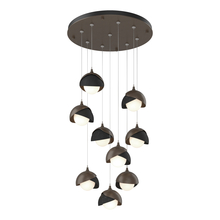 Hubbardton Forge 131105-SKT-STND-05-10-GG0711 - Brooklyn 9-Light Double Shade Pendant