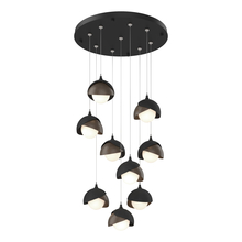 Hubbardton Forge 131105-SKT-STND-10-05-GG0711 - Brooklyn 9-Light Double Shade Pendant