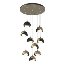 Hubbardton Forge 131105-SKT-STND-84-10-GG0711 - Brooklyn 9-Light Double Shade Pendant