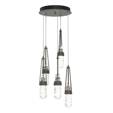 Hubbardton Forge 131120-SKT-STND-07-YJ0434 - Link 5-Light Blown Glass Pendant