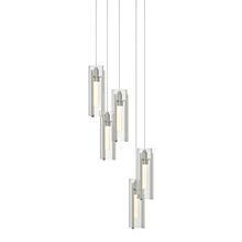 Hubbardton Forge 131124-SKT-LONG-85-ZM0065 - Exos Glass 5-Light Pendant