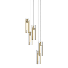 Hubbardton Forge 131124-SKT-LONG-86-ZM0065 - Exos Glass 5-Light Pendant