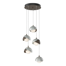 Hubbardton Forge 131125-SKT-STND-05-82-GG0711 - Brooklyn 5-Light Double Shade Pendant