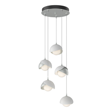 Hubbardton Forge 131125-SKT-STND-82-02-GG0711 - Brooklyn 5-Light Double Shade Pendant