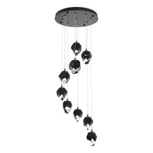 Hubbardton Forge 131140-SKT-LONG-89-BP0754 - Chrysalis 9-Light Small Crystal Pendant