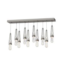 Hubbardton Forge 131200-SKT-STND-20-YG0434 - Link 10-Light Blown Glass Pendant