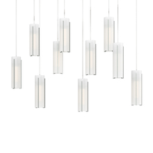 Hubbardton Forge 131204-SKT-LONG-82-GG0065 - Exos Glass 10-Light Pendant