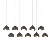 Hubbardton Forge 131205-SKT-LONG-14-07-GG0711 - Brooklyn 10-Light Double Shade Pendant