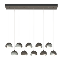 Hubbardton Forge 131205-SKT-STND-07-82-GG0711 - Brooklyn 10-Light Double Shade Pendant