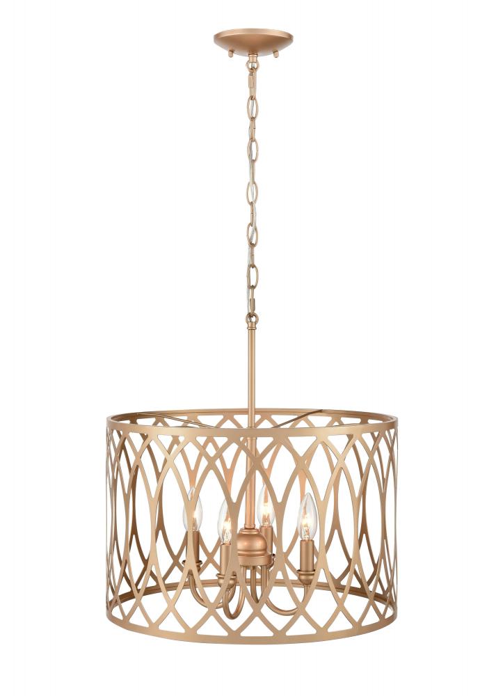 Arelyn 4-Light Pendant light Painted Modern Gold