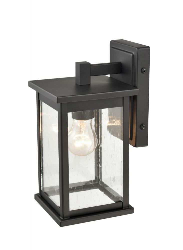 Bowton 1-Light Outdoor Wall Sconce Powder Coated Black