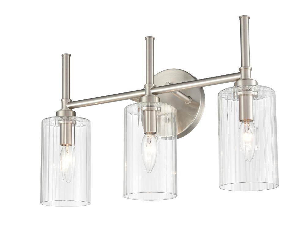 Chastine 3-Light Vanity Brushed Nickel