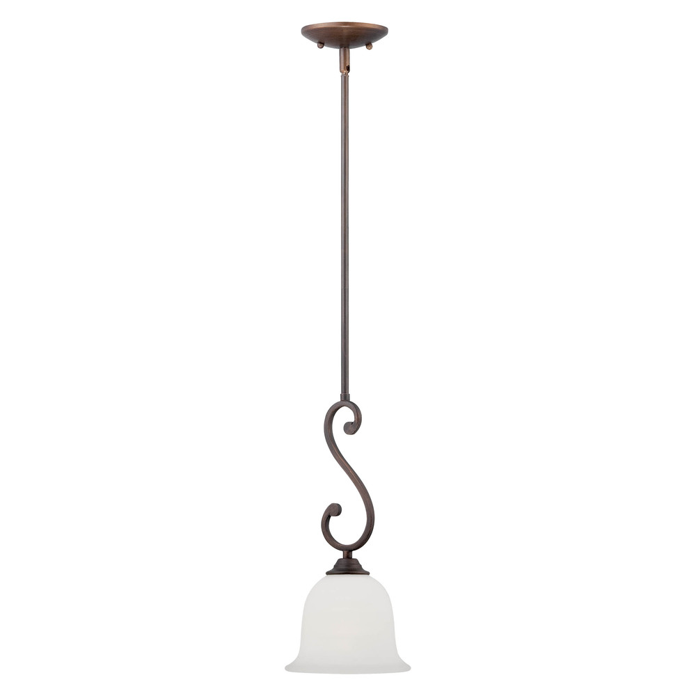 Courtney Lakes 1-Light Mini-Pendant light Rubbed Bronze