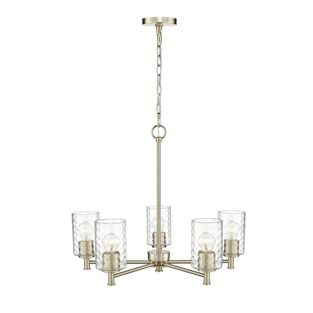 Ashli 5-Light Chandelier Ceiling Light Modern Gold