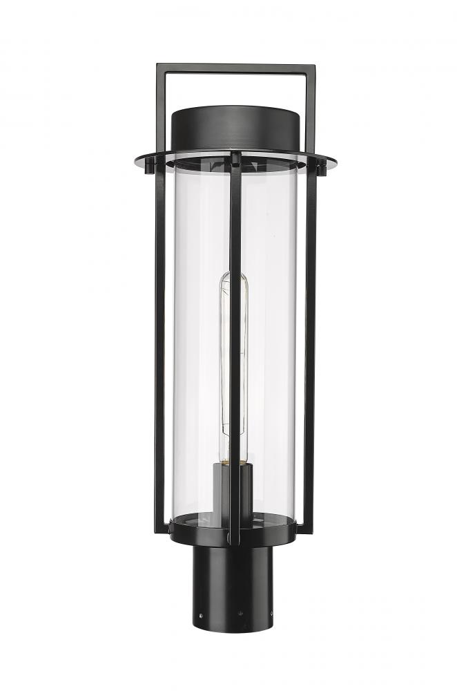 Russell 1-Light Outdoor Post Lantern Powder Coated Black