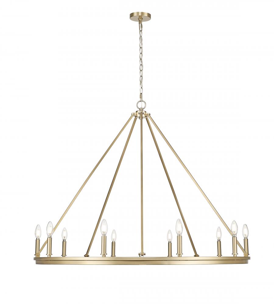 Carruth 1-Light Chandelier Ceiling Light Modern Gold