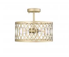 Millennium 4212-PMG - Arelyn 1-Light Semi-Flush Ceiling Mount Painted Modern Gold