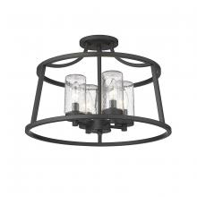 Millennium 4184-MB - Errol 4-Light Semi-Flush Ceiling Mount Matte Black