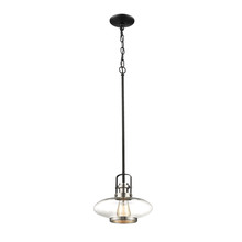 Millennium 111-SN/MB - 1-Light Mini-Pendant light Satin Nickel/Matte Black