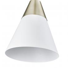 Millennium 9241-MW/MG - Annos 1-Light Pendant light Matte White Modern Gold