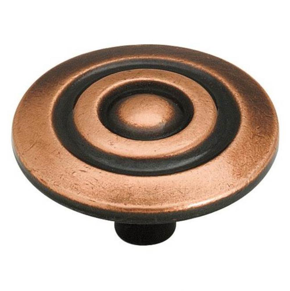 Allison Value 1-1/2 in (38 mm) Diameter Antique Copper Cabinet Knob