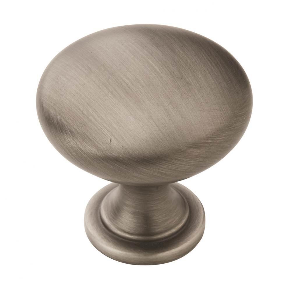 Allison Value 1-1/4 in (32 mm) Diameter Antique Silver Cabinet Knob