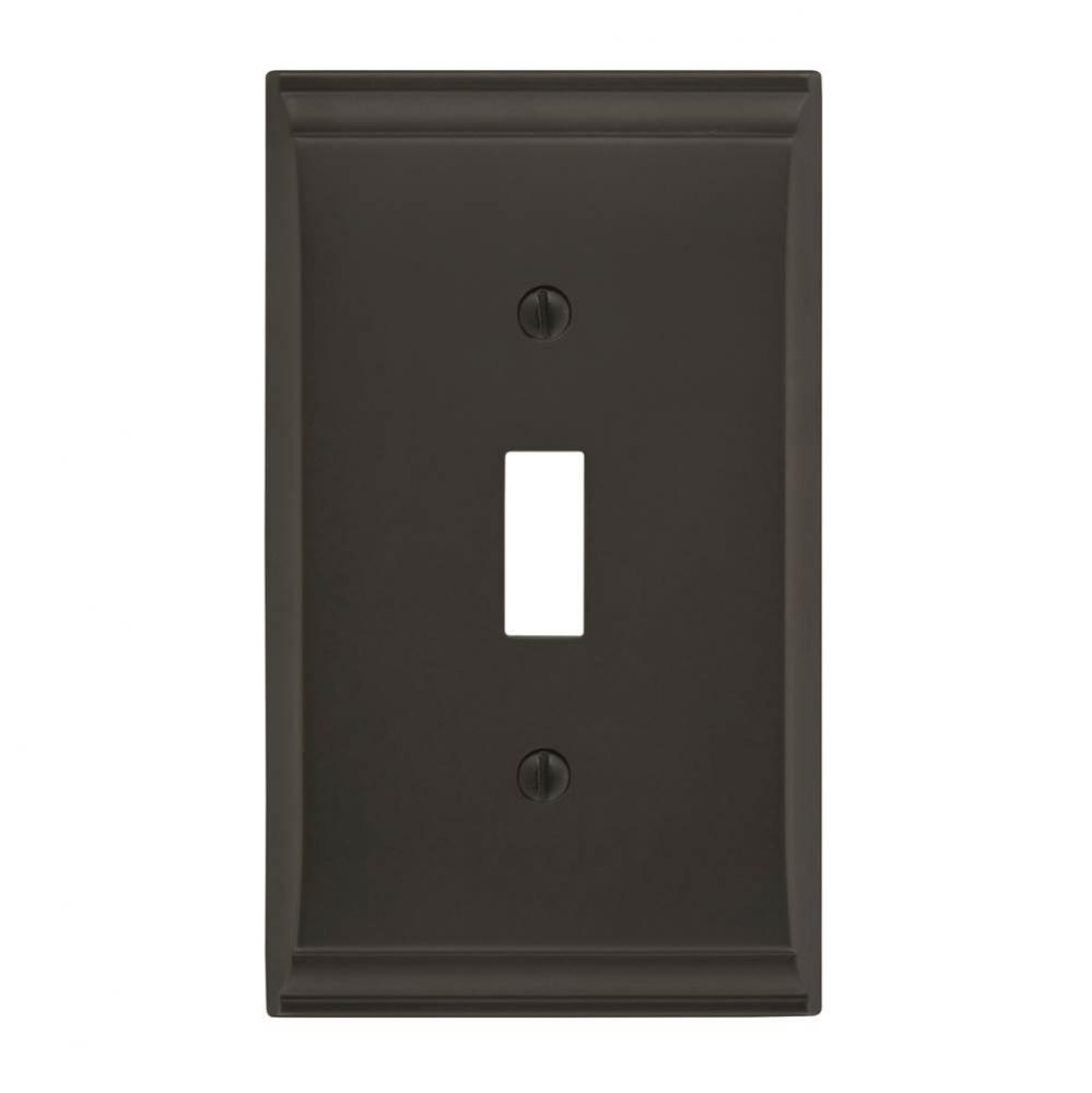 Candler 1 Toggle Black Bronze Wall Plate