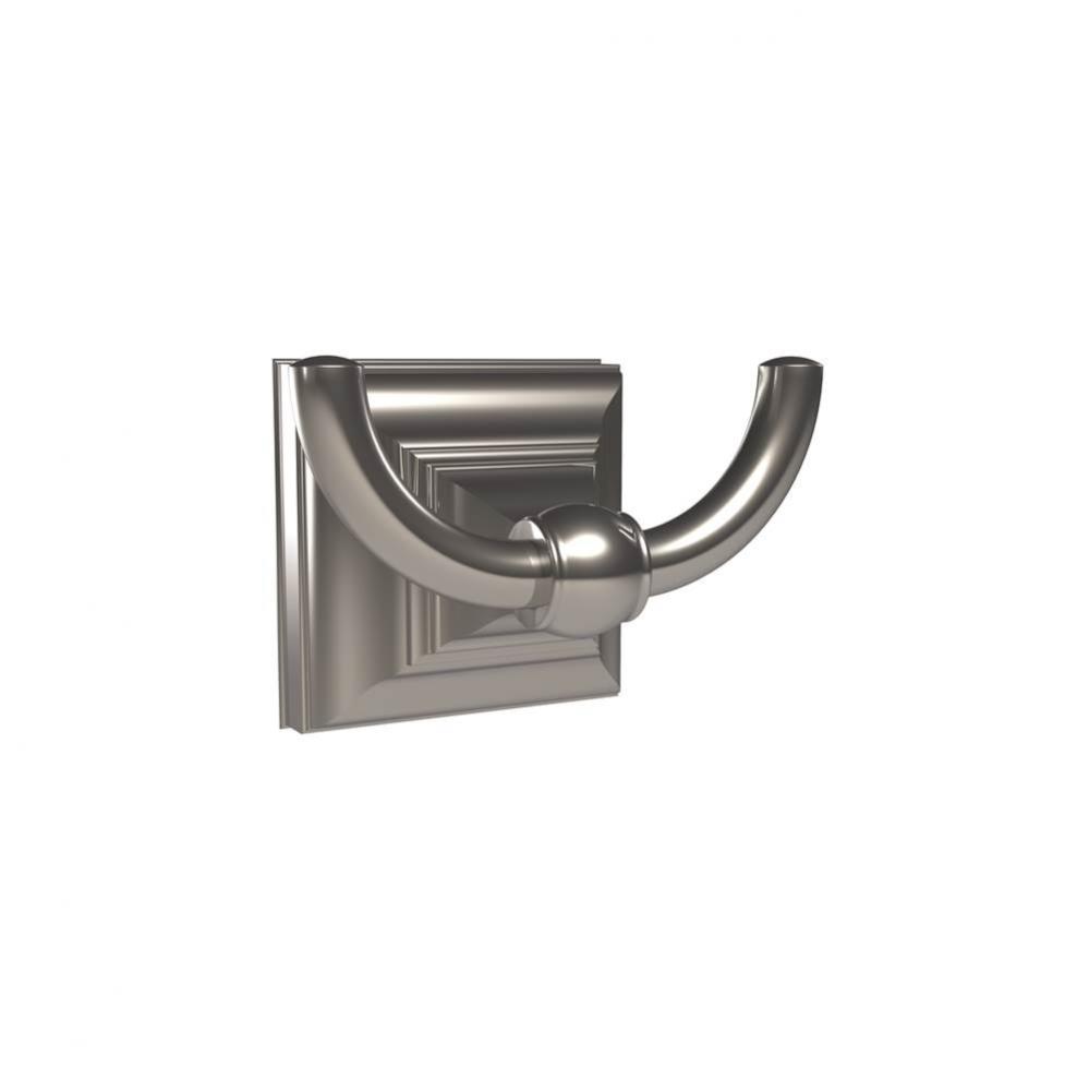 Markham Double Prong Robe Hook in Polished Chrome