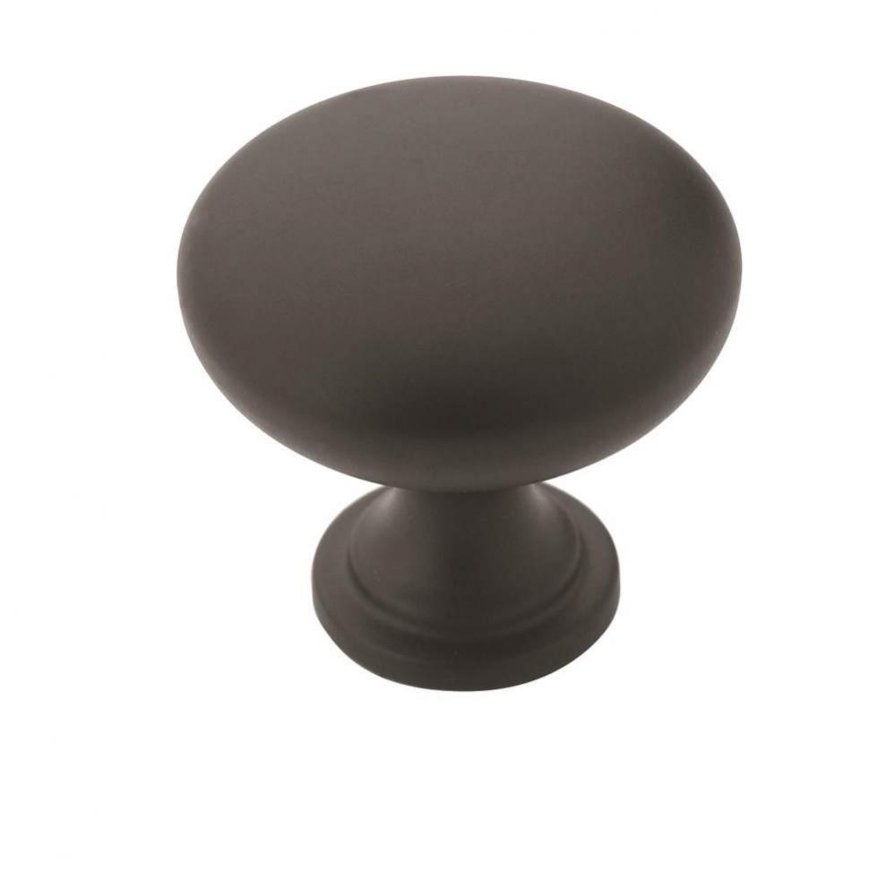 Allison Value 1-1/4 in (32 mm) Diameter Flat Black Cabinet Knob