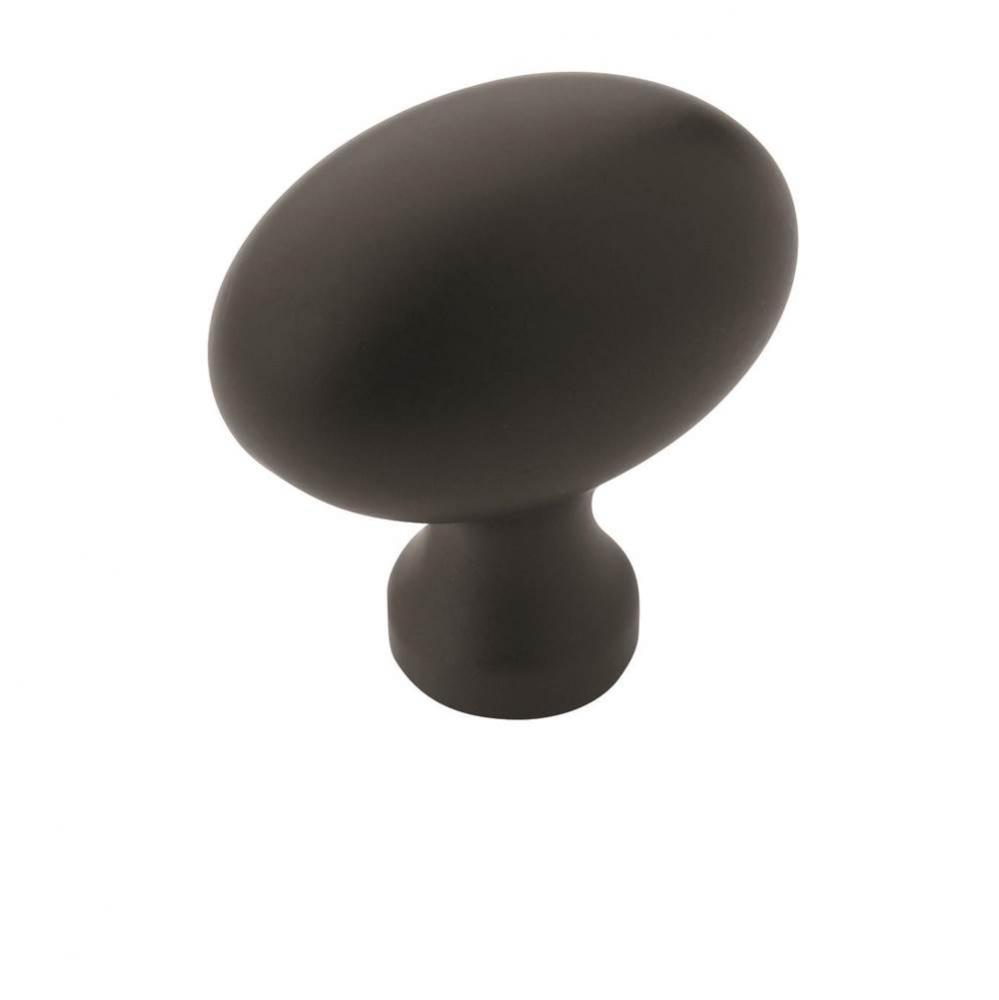 Allison Value 1-3/8 in (35 mm) Length Flat Black Cabinet Knob