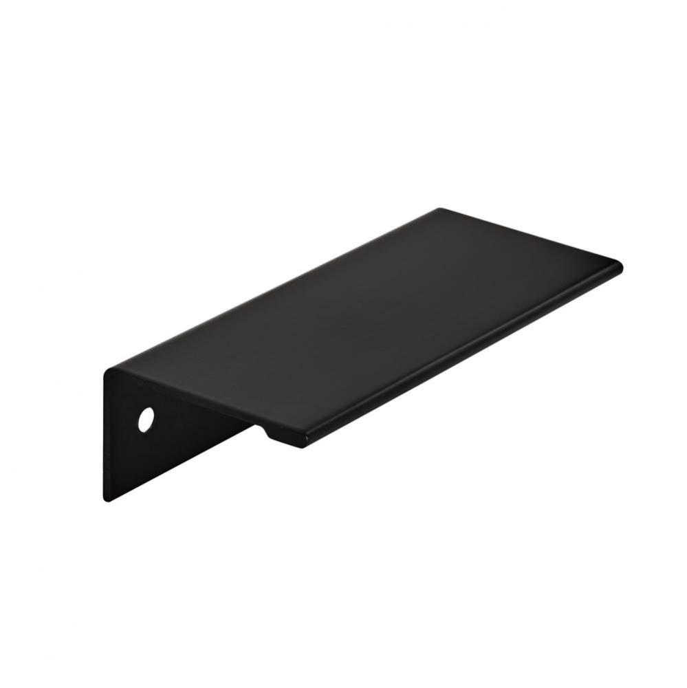 Edge Pull 3 in (76 mm) Center-to-Center Flat Black Cabinet Pull