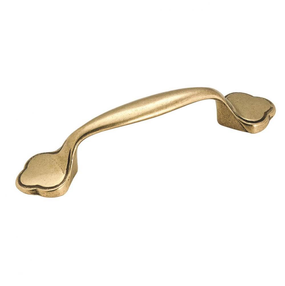 Allison Value 3 in (76 mm) Center-to-Center Light Antique Brass Cabinet Pull