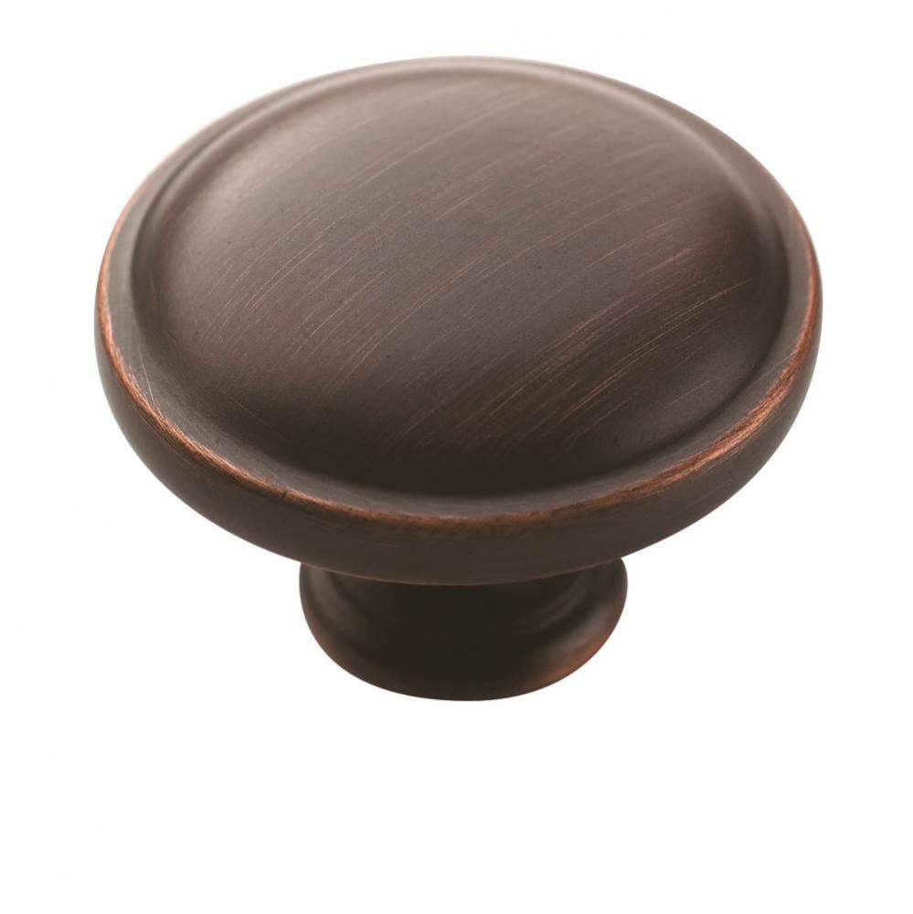 Allison Value 1-1/4 in (32 mm) Diameter Oil-Rubbed Bronze Cabinet Knob