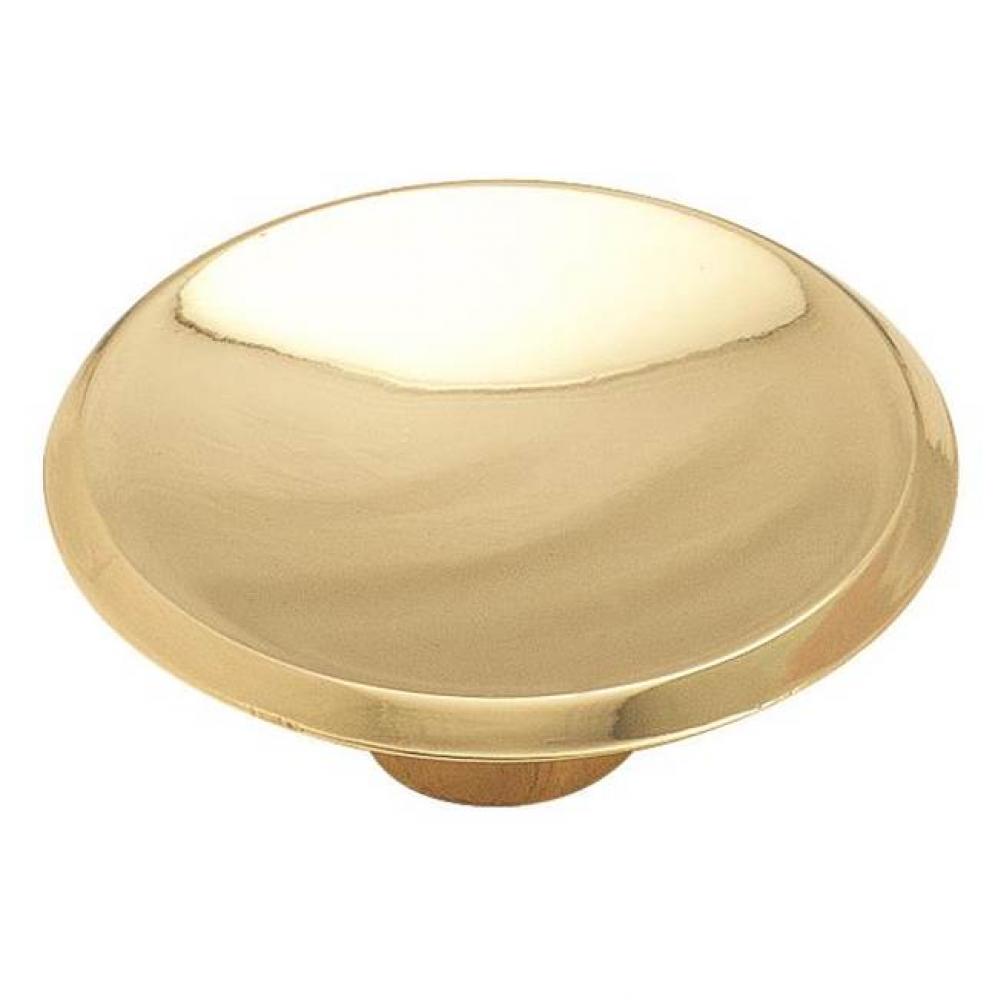 Allison Value 1-3/4 in (44 mm) Diameter Polished Brass Cabinet Knob