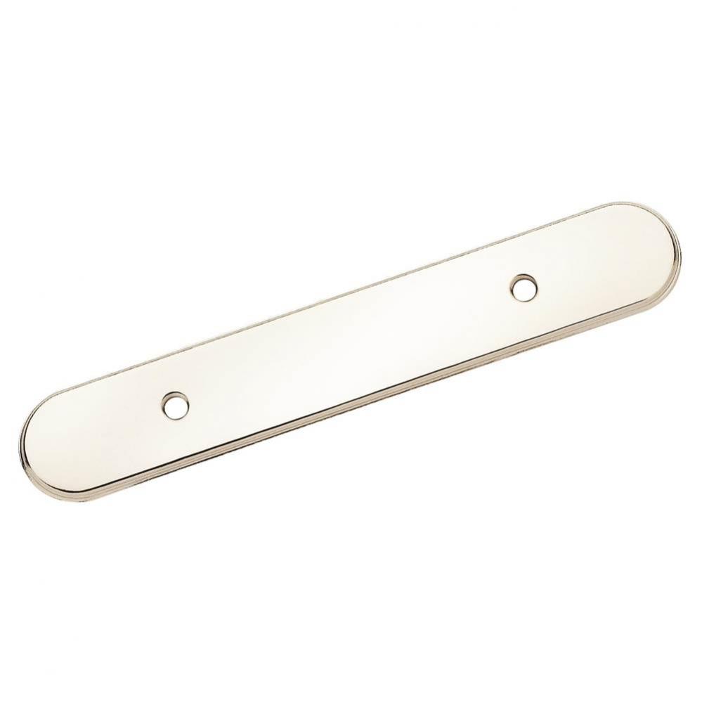 Backplates 3 in (76 mm) Center-to-Center Polished Chrome Cabinet Backplate