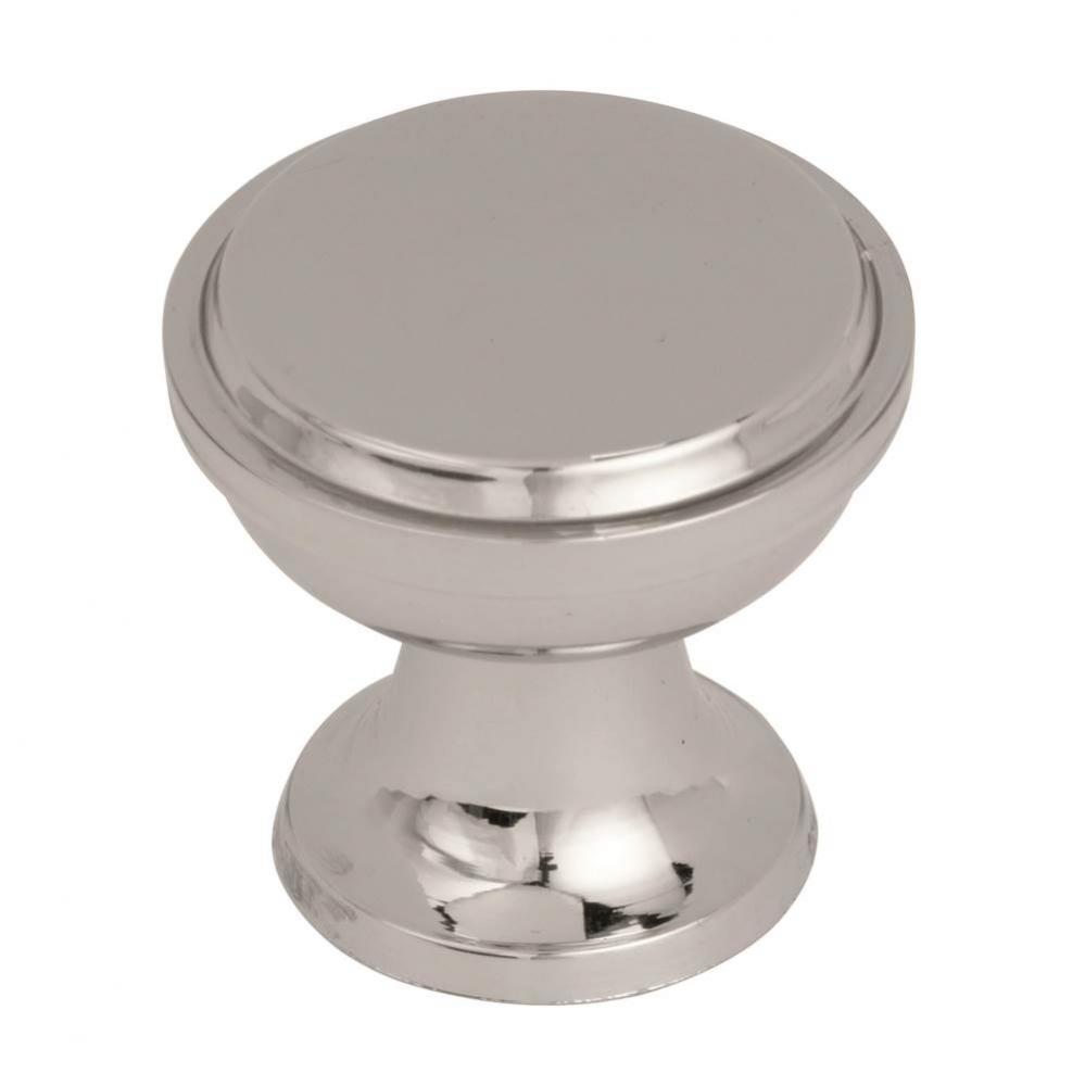 Westerly 1-3/16 in (30 mm) Diameter Polished Nickel Cabinet Knob