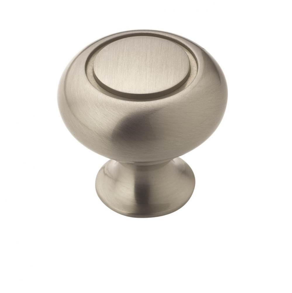 Allison Value 1-1/4 in (32 mm) Diameter Satin Nickel Cabinet Knob