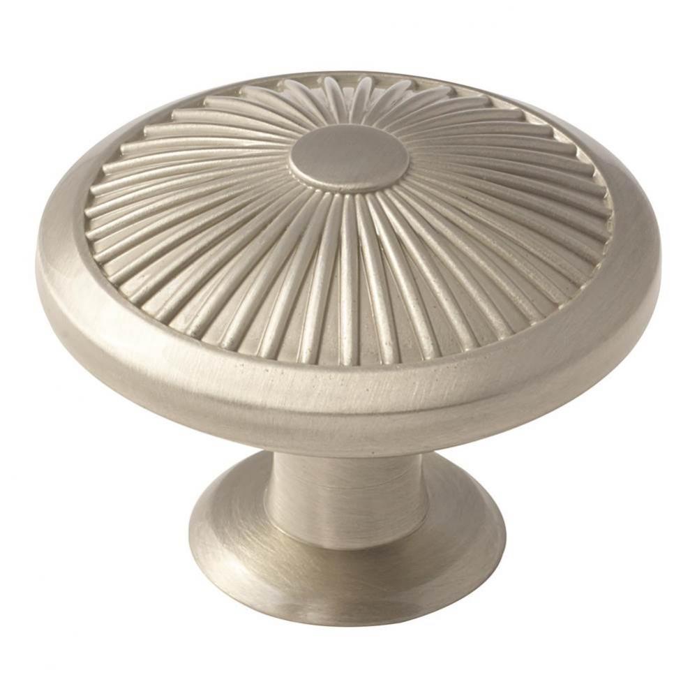 Crawford 1-3/4 in (44 mm) Diameter Satin Nickel Cabinet Knob