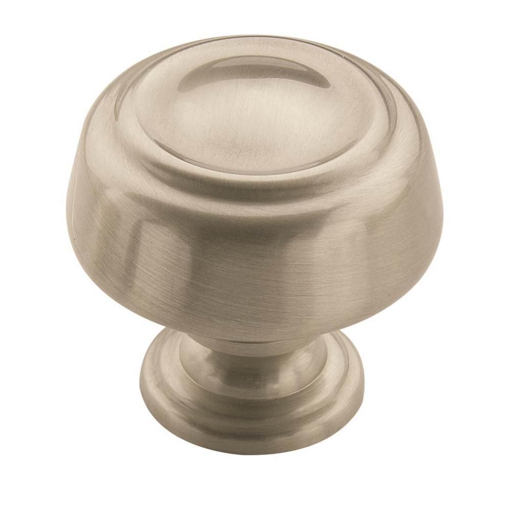 Kane 1-5/8 in (41 mm) Diameter Satin Nickel Cabinet Knob