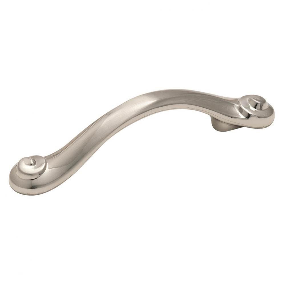 Divinity 3 in (76 mm) Center-to-Center Sterling Nickel Cabinet Pull