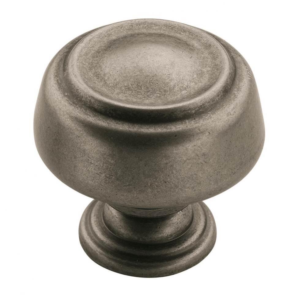 Kane 1-5/8 in (41 mm) Diameter Weathered Nickel Cabinet Knob