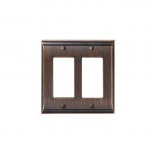 Amerock BP36505ORB - SWITCHPLATE-CANDLER-2 ROCKER-ORB