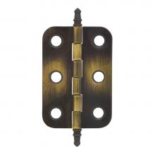 Amerock BPR2355AE - Non Self-Closing Butt Antique Brass Hinge - 2 Pack