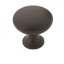 Amerock BP53005FB - Allison Value 1-1/4 in (32 mm) Diameter Flat Black Cabinet Knob