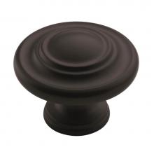 Amerock BP15862FB - Inspirations 1-3/4 in (44 mm) Diameter Flat Black Cabinet Knob